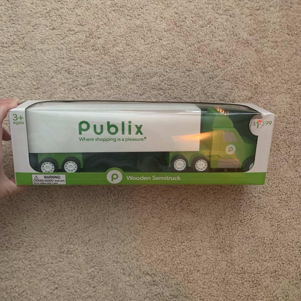 Publix Wooden Semitruck Toy